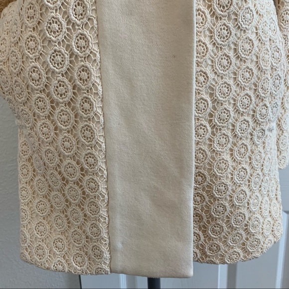 PIM & LARKIN size XS stunning cream jacket with crochet embroidery detail - Picture 16 of 16